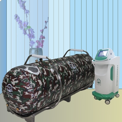 紫色的卧式单人家用微压氧舱